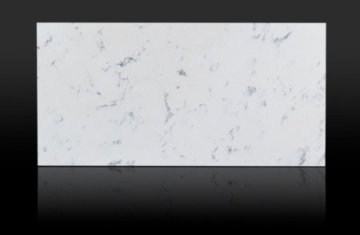 "With its pristine white surface and delicate gray veining, ...