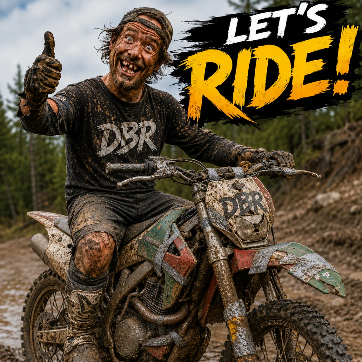 Enduro, dirt bike, Harescrable banner