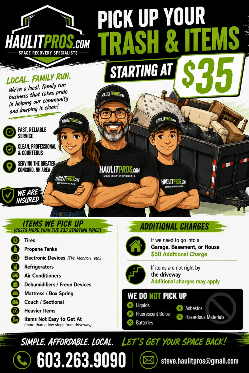 Let's talk Junk Removal. Got question about junk removal and how it works? banner